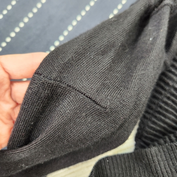 Lululemon Sit In Lotus Wrap II Merino Wool Cardigan Black Size 4 - Picture 8 of 10